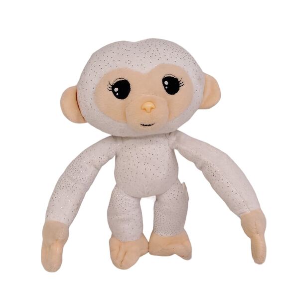 Fingerlings White Plush Monkey Sparkles Glitter 9" Posable Arms Stuffed Animal - Picture 11 of 11